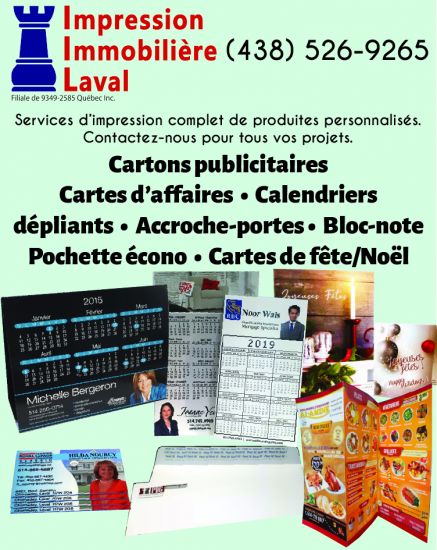 Impression Immobilière Laval à Laval